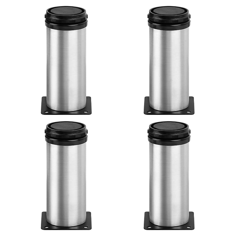 Owfeel Stainless Steel Furniture Legs Adjustable Metal Desk Feet Office Table for Home DIY Projects TV Stand Bench Dining Board Desk Sofa Couch Chair Cabinet Pack of 4 (12cm) (B09BF5TZG6) Amazon Price History, Amazon Price Tracker