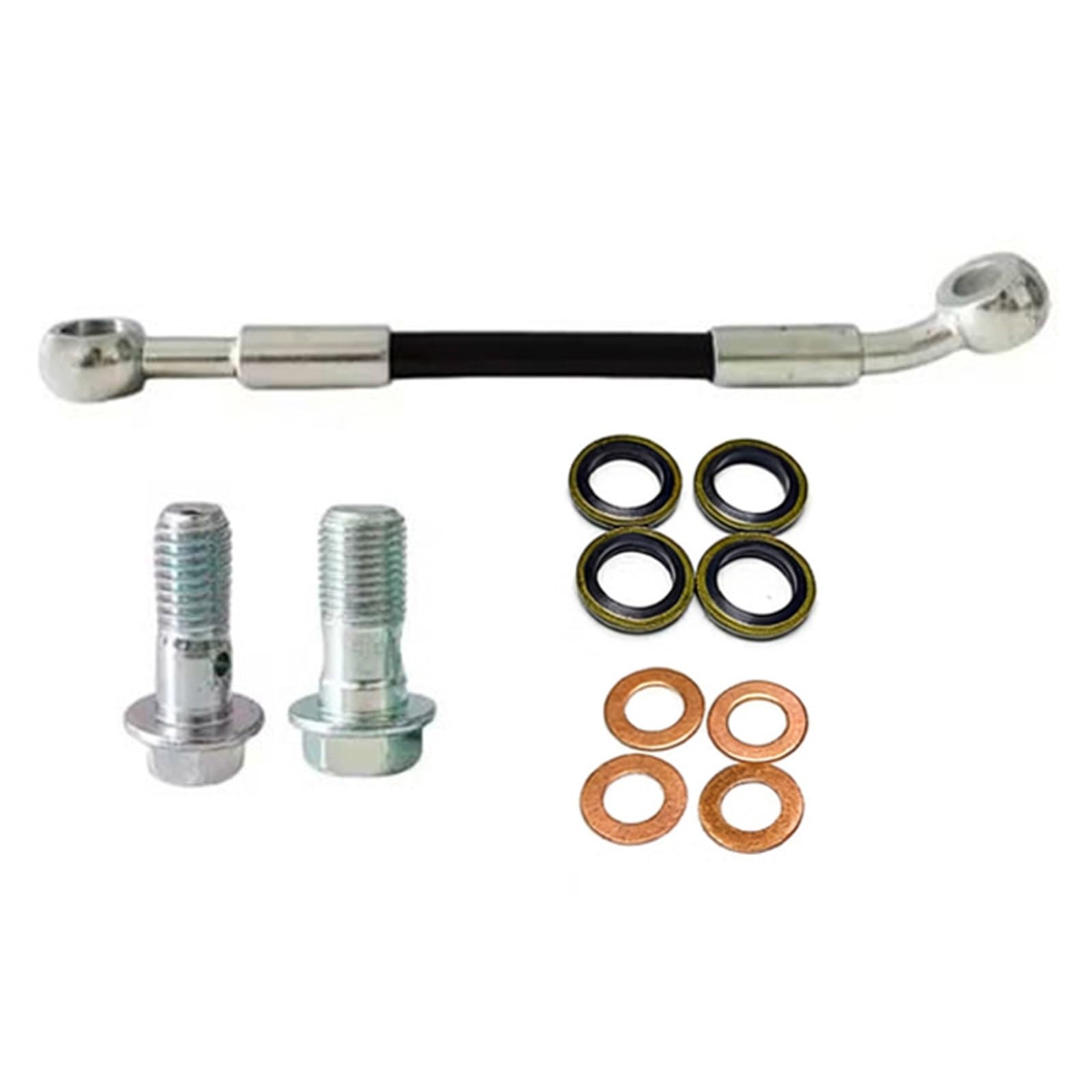 Motorcycle Brake Hose Motorcycle Accessories 0°-28° Braided Brake Line Stainless Steel Hydraulic Cable Oil Hose M10 M8 30cm-500cm(280cm)
