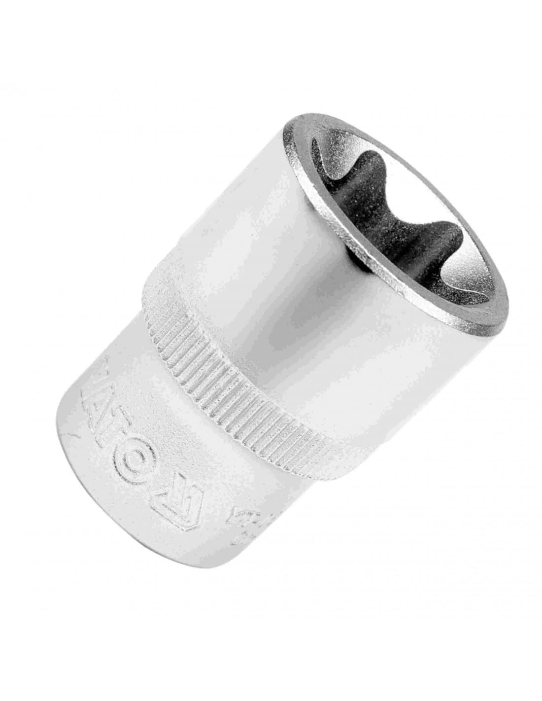Yato YT-05220 Torx Socket E10 x 28mm for 1/2" Drive | S2 Steel, Chromium Plated | Socket Tool Box | Home & Mechanical Use 1