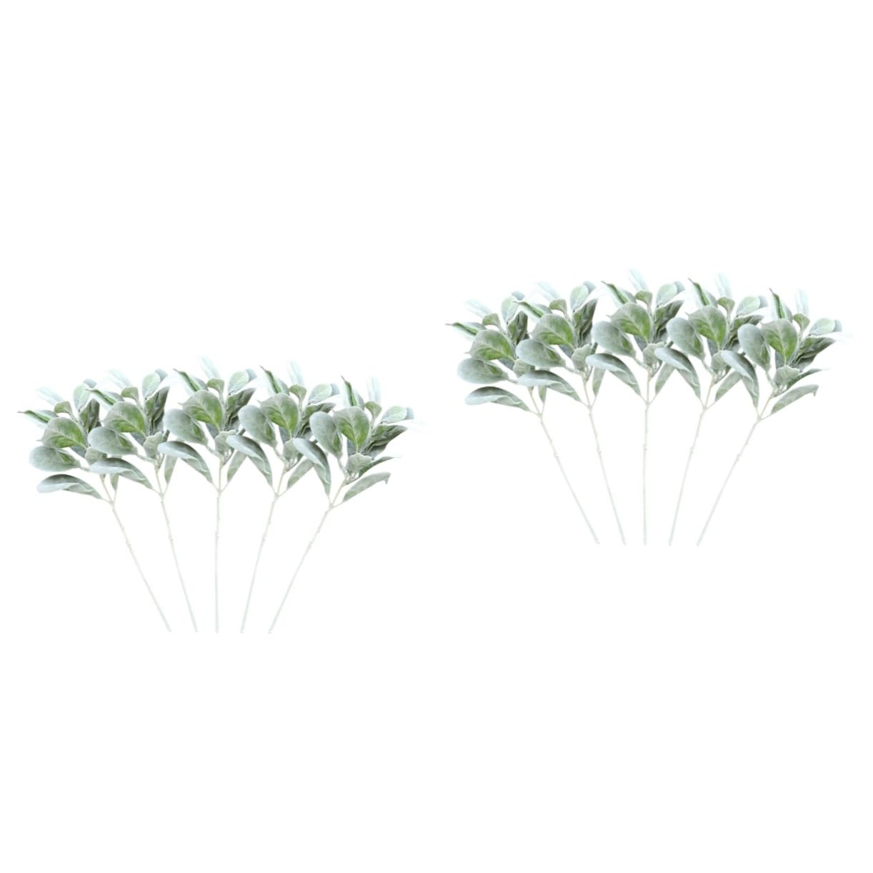 Amosfun 10pezzi Foglie Artificiali Realistiche Verde Decorativo Per Bouquet e Decorazioni Per Eventi Adornamenti Per Matrimonio e Feste Per Casa e Giardino