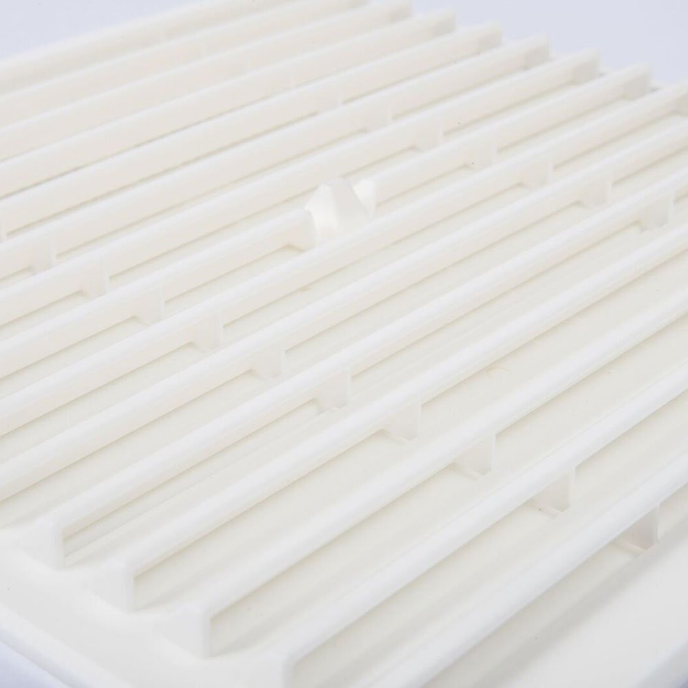 Airflow Louvered Vent Grille, White Plastic Open/Close Vent, 250mm x 174mm, Paintable Surface, Ventilation Grilles, Registers - Image 3