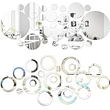 Funktion: Das dekorative Spiegel-Design lässt Ihr Zuhause anders aussehen, attraktiver; für die reflektierende Oberfläche kann Ihr Zimmer heller machen; Denken Sie daran, dass der Wandaufkleber nicht so klar wie ein echter Spiegel ist, je glatter die Oberfläche, desto klarer wird die Reflexion; der Wandspiegel-Aufkleber ist kein echter Spiegel, die Reflexion ist nicht so gut wie ein echter Spiegel.