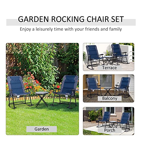 Outsunny-3-Piece-Outdoor-Patio-Furniture-Set-with-Glass-Coffee-Table-2-Folding-Padded-Rocking-Chairs-Bistro-Style-for-Porch-Camping-Balcony-Navy-Blue
