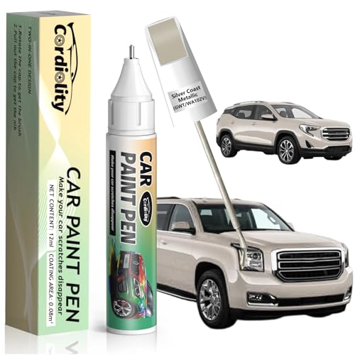 Image of Silver Coast Metallic(GWT /WA102V) Touch Up Paint Pen for GMC,Car Paint Scratch Repair Pen Quick and Easy Fix Auto Paint Scratch