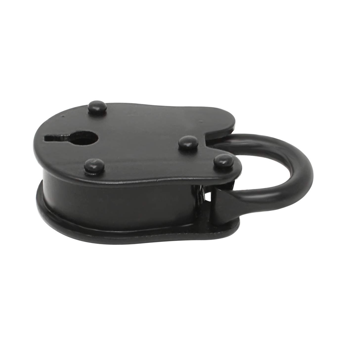 Antique Iron Pirate Lock With Skeleton Keys - 2.75 Inch Treasure Chest Lock