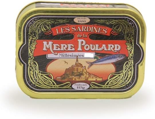 La Mère Poulard Sardines Millésimées Noir 115 g …