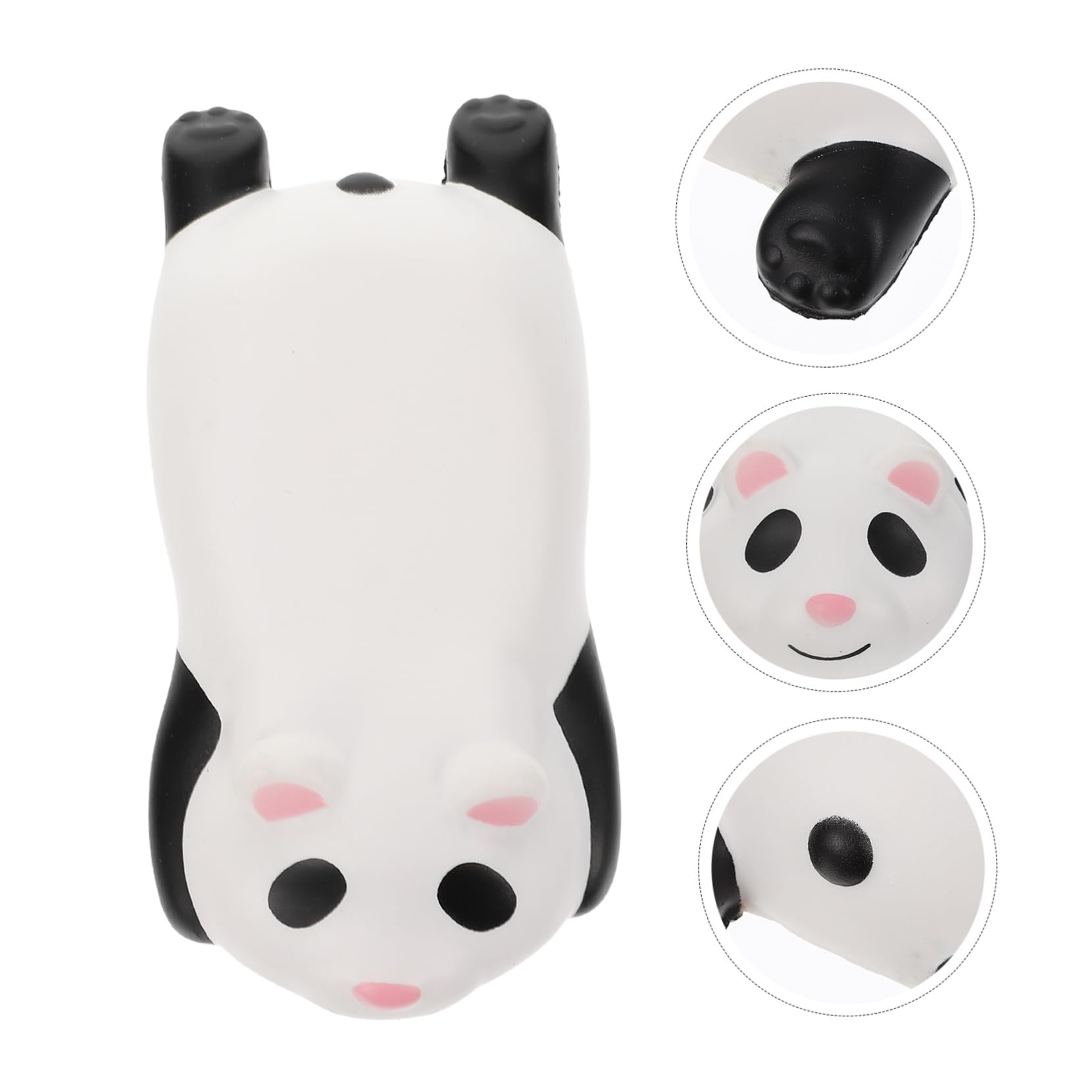 NUOBESTY 3pezzi Cuscino Poggiapolsi Mouse Panda Pu Memory Foam Ergonomico e Antiscivolo Supporto Per Polso Tappetino Da Ufficio Per Computer e Laptop Design Carino e Leggero Per Lavoro e