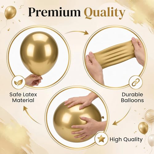Image of Balloon Column Stand Kit with Balloons, Base and Pole, Balloon Column Kit for Floor or Table Backdrop Decoration for Party Wedding Baby Shower Birthday Graduation (Soft Rose Gold)