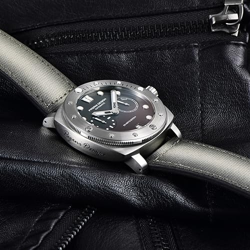 HaiQin Pagani Design 1767 Square Automatic Watches Men Self Winding Nylon Strap 200M Waterproof Sport Military Watch with Power Reserve Dial - Image 5