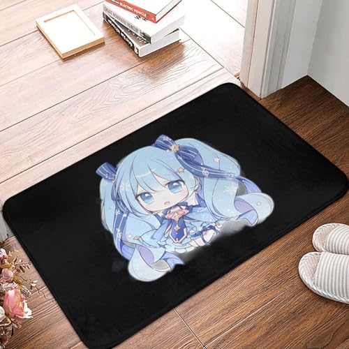 バスマット 初音ミク (21) お風呂マット 速乾 吸水 洗える 40*60cm 滑り止め付き 柔らかい肌触り 低反発 コンパクト カーペット 絨毯 玄関 キッチン 浴室 脱衣所 洗面所用 プレゼント [2]