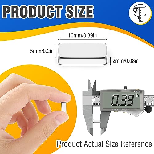 Image of Grtard 100 Pack Neodymium Magnets, Super Strong Bar Magnets, 10 x 5 x 2mm