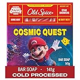 Old Spice Men’s Cold Processed Bar Soap, Cosmic Quest, Scent of Star Showers, Old Spice x The Super Mario Galaxy Movie, Some Grit, 141 g