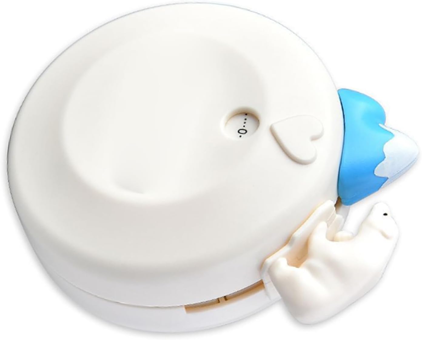 Pilipane Cartoon Bear Kitchen Timer Mechanical Timer Alarm Reminder Timer Countdown Tool for Home Cooking and Study (White)