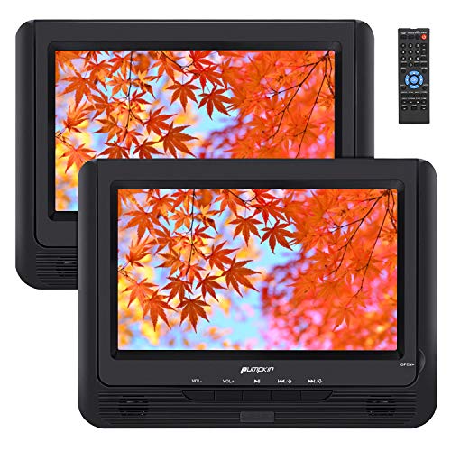 【美品】Pumpkin DVDプレーヤー ツインモニター 10.1インチ 充電式 美品】Pumpkin DVDプレーヤー ツインモニター 10.1インチ 充電式