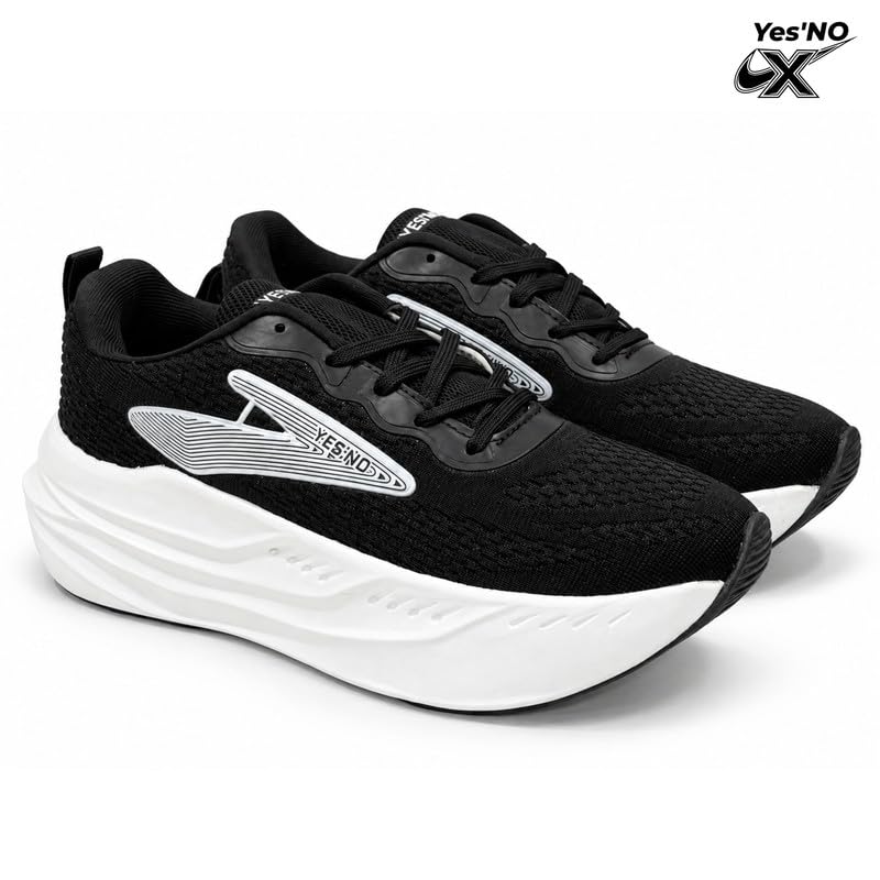 Yes’NO Store Yes'No Men's Black Sports Shoes - Image 3