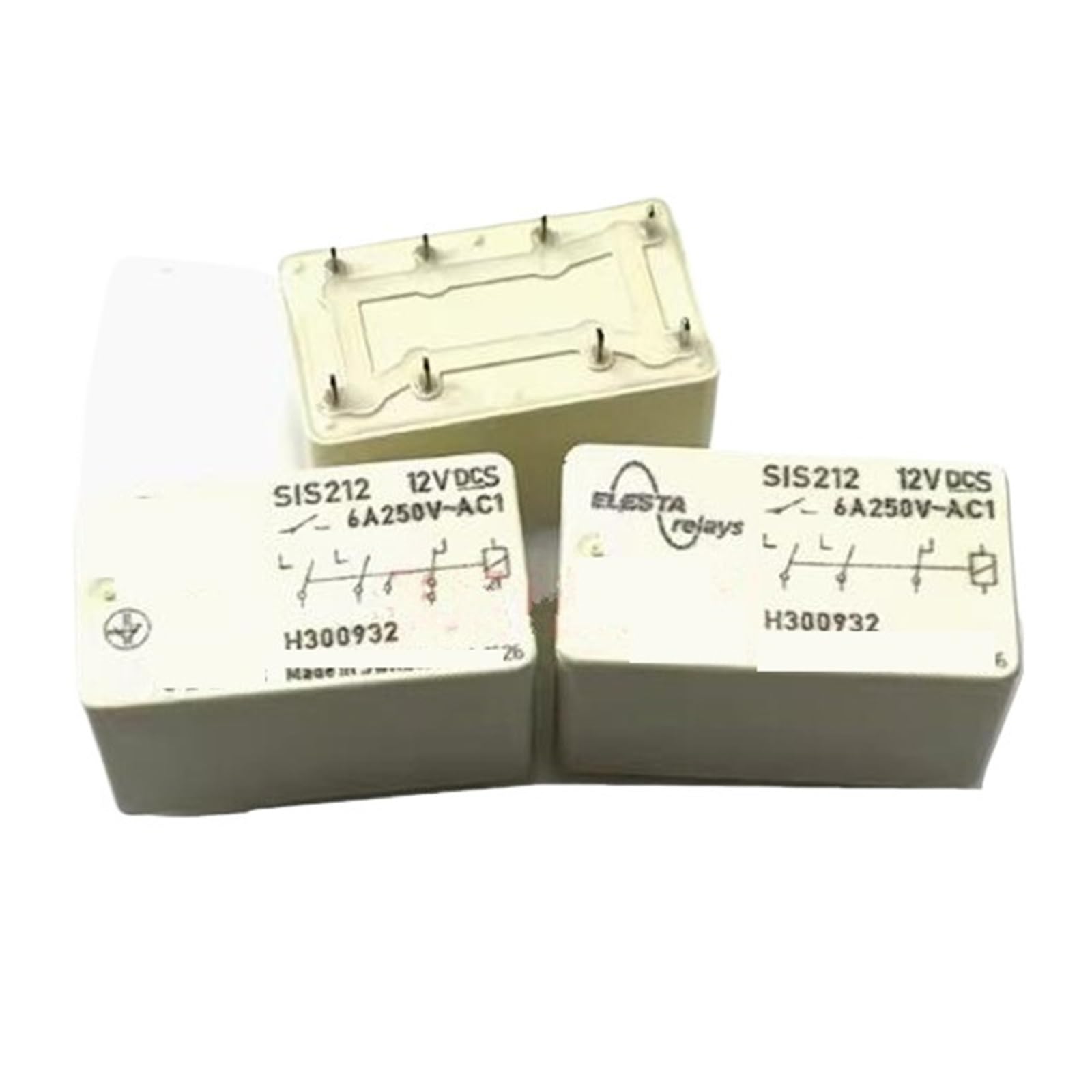 Relais 12V DCV12 SIS212-12VDC 6A 8PIN pour armoire électrique