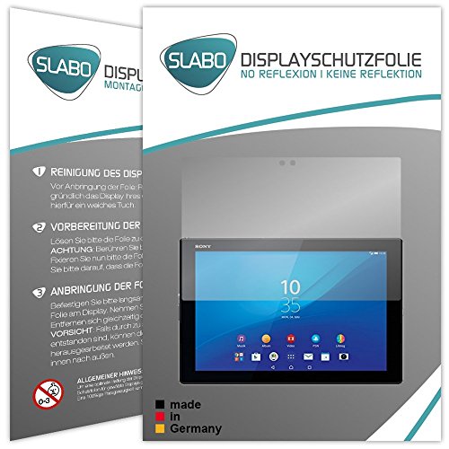 Slabo 2 x Protector de Pantalla para Sony Xperia Z4 Tablet lámina Protectora de Pantalla No...