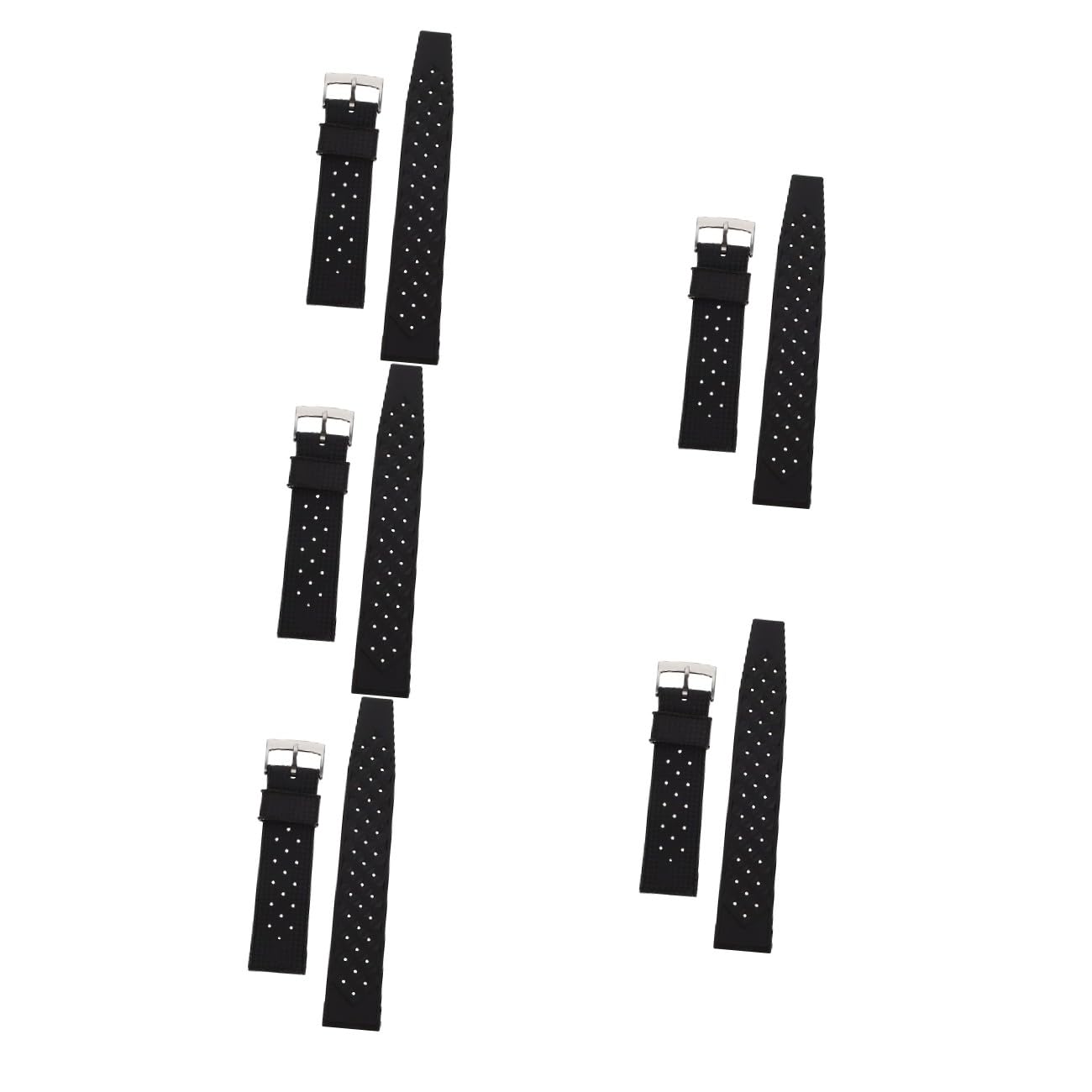Gatuida 2Pcs Cinturino In Silicone Traspirante Cinturino Nero Accessori Per Lo Sport Orologio In Silicone Per Orologio In Reloj Deportivo Para Mujer Per