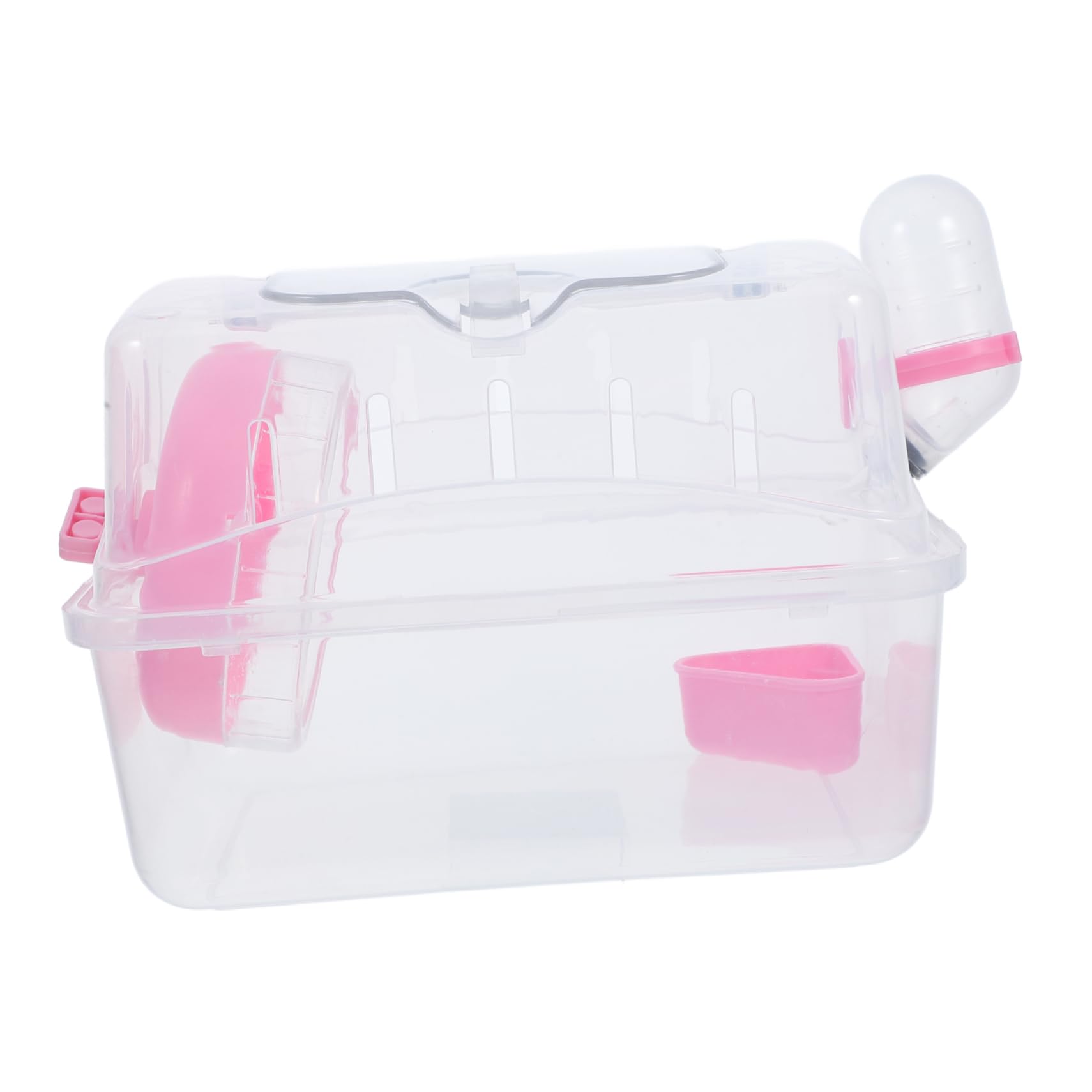 JOINPAYA Portable Transparent Hamster Carrying Case Pet Travel Cage Design for Safe Outdoor Use Easy to Clean and Maintain Animal Carrier