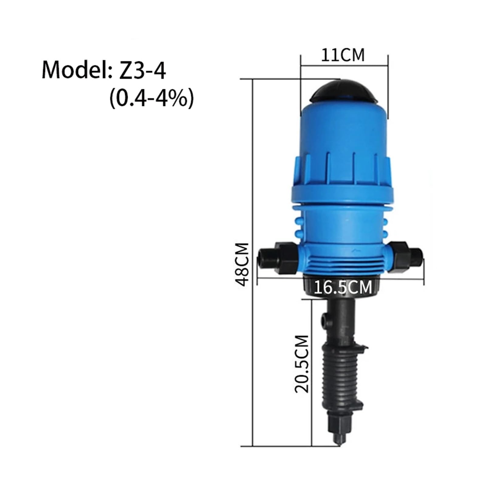 Pompe péristaltique Injecteur d'engrais réglable for irrigation goutte à goutte Distributeur d'engrais chimique alimenté par l'eau Doseur(Z3-4 - A)