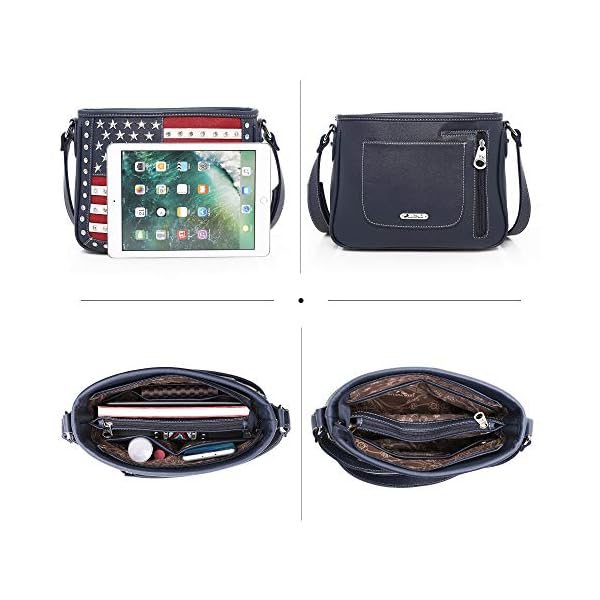 Montana-West-Womens-Patriotic-Studded-Tote-Satchel-Handbags-Concealed-Carry-Purse-Crossbody-Bags Montana West Patriotic Shoulder Bag American Flag Handbag Purse for Women Concealed Carry Crossbody Bags Navy US04G-8287NY