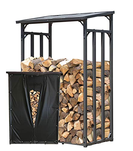 QUICK STAR Étagère en métal pour Bois de cheminée...