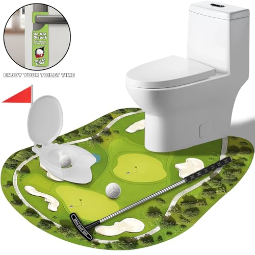 Gag Gift for Men – Hilarious Toilet Golf Game | Top-Rated Present for Golfers