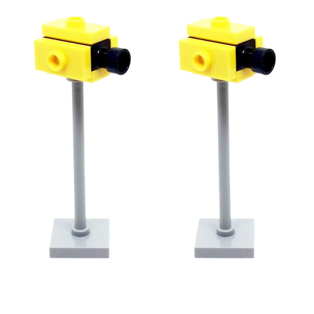 Autovelox A Luce Rossa STUDBEE Per Città In Mattoncini - Set Personalizzato MOC Scala 18+
