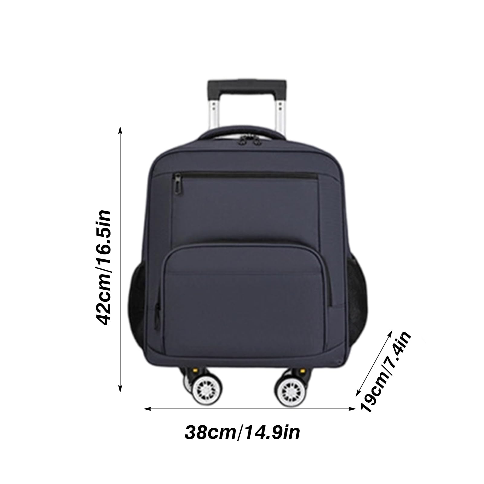 Zaino Bagaglio a Mano per Aereo Borsa da Viaggio Borsone Trolley 2 in 1 da Cabina Valigia Zainetto Travel Backpack Unisex Scuola e Universit Business Lavoro，Grigio：Medio