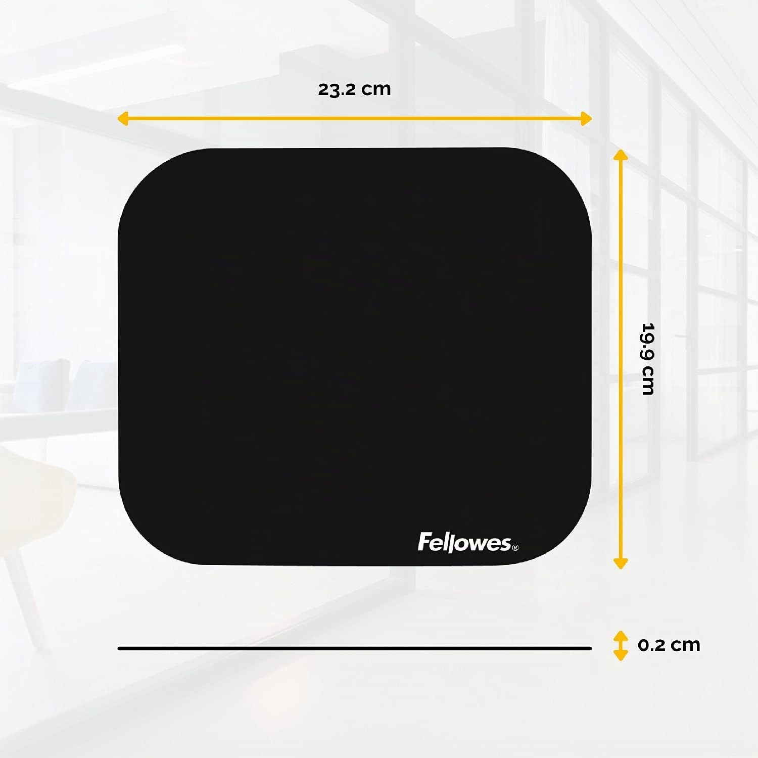 Fellowes Soft Mouse Pad Blister Nero Antiscivolo