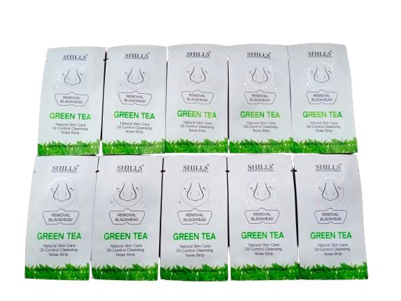 MAPPERZ Green Tea Blackhead Remover Nose Strips - Natural Skin Care for Oil Control and Cleansing (Pack of 10)-picture-39