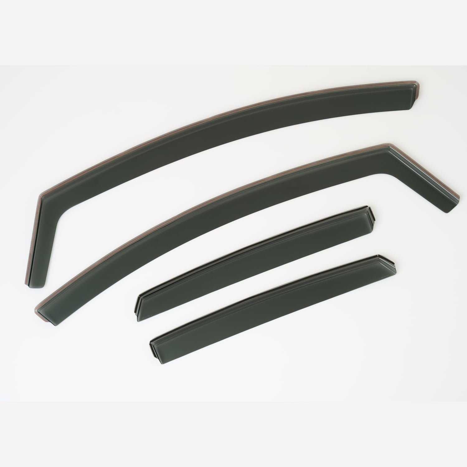 Set mit 4 Windabweisern, kompatibel mit Seat Leon 5-Türer Kombi MK3 2013 2014 2015 2016 2017 2018 2019 2020 Modelle.