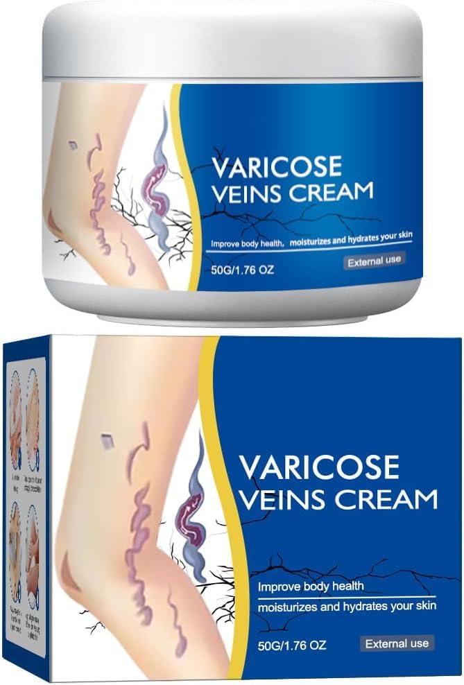 KOAHDE Crema Eliminación de Venas Varicosas,Crema Calmante Para Piernas,Alivio Rápido para Piernas Cansadas y Pesadas,60G,Relajación y Alivio de la Fatiga Mejora la Circulación Sanguínea