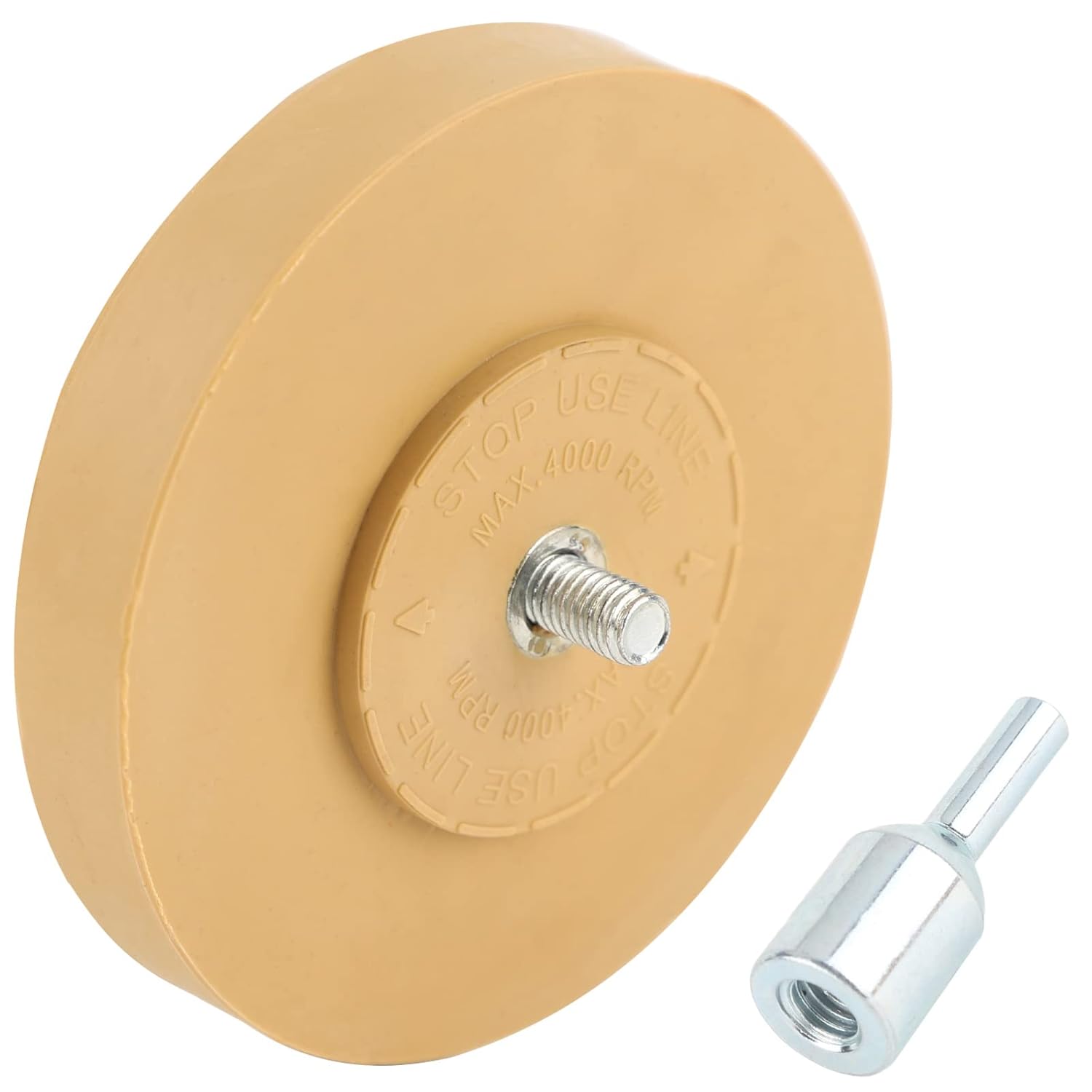 Rubber Eraser Wheel,Decal Remover Eraser Wheel 4 inch Pad with Drill