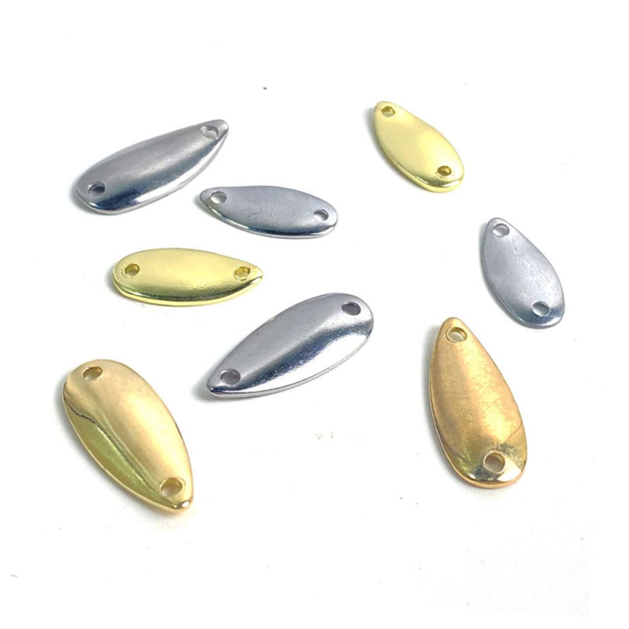48 Uds Gancho De Cebo De Metal Cuchara De Pesca De Agua Dulce Cucharas De Jigging Ganchos De Hundimiento De Agua Salada Frutero Dorado Cebos De Pesca Señuelos De Pesca Perca