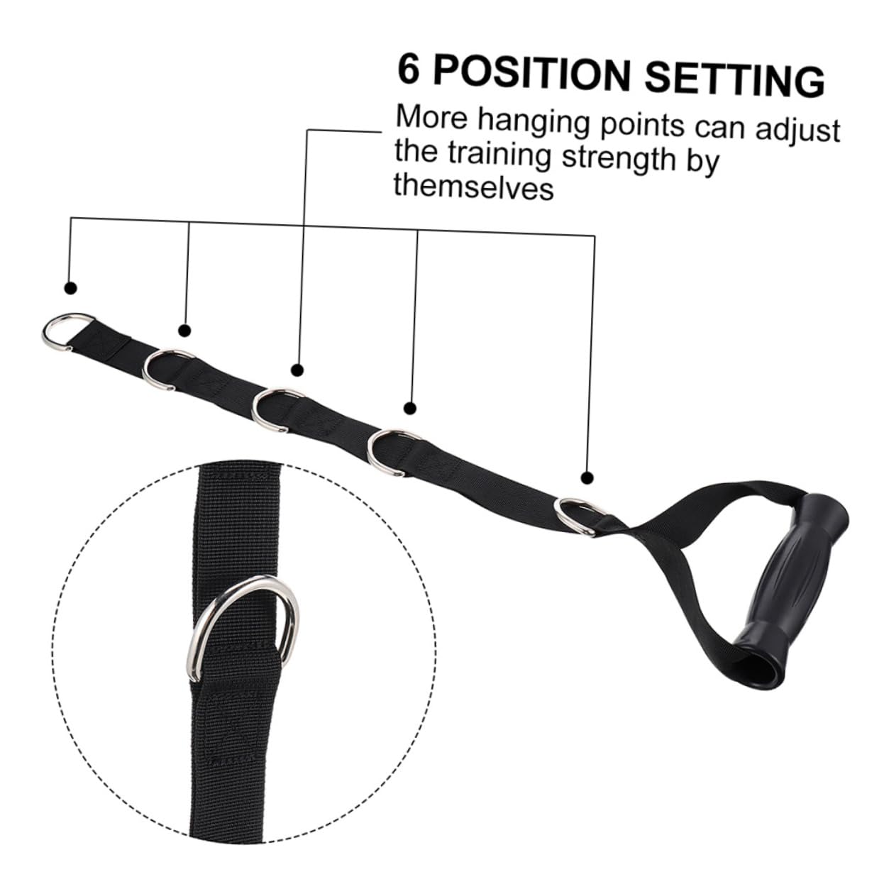 TOYANDONA Cinta de Tensión para Ejercicios 2 Piezas, Fuerza Ajustable y Portátil, Material ABS y Acero Inoxidable, Adecuado para Entrenamiento de Fuerza en Casa o Gimnasio