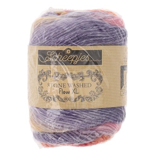 Scheepjes Stone Washed XL lana multicolor para tejer mantas de sofa 6