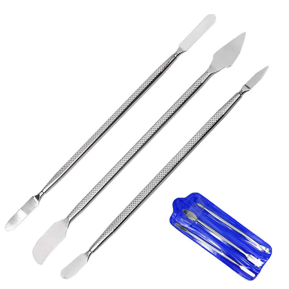 3 Pack Metal Spudger Opening Disassemble Tools Spudger Set for Pry Open Tablet Screen Mobile Phone iPad Tablet Laptop Repair Tool Kit