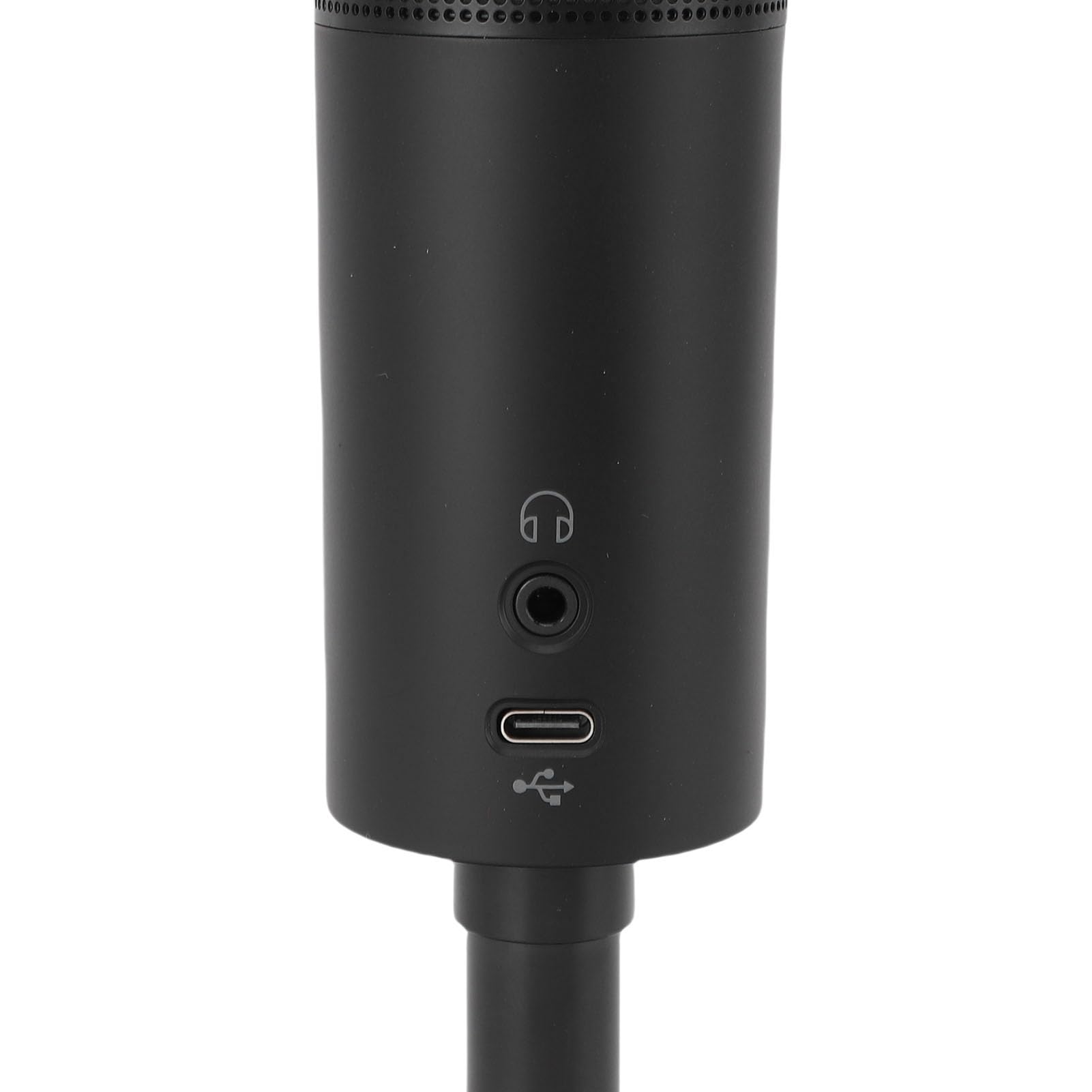 Microfono USB con luce RGB Microfono cardioide Suono di qualità studio professionale per registrazione in streaming live Podcasting Gaming PC Mac ABS Nero
