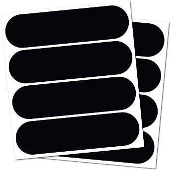 2 x Set of 4 Reflective Motorcycle Helmet Motorcycle Bike Stickers - Reflector Night Visibility Signaling - France Approved - Design & Discreet - Optimised Adhesion