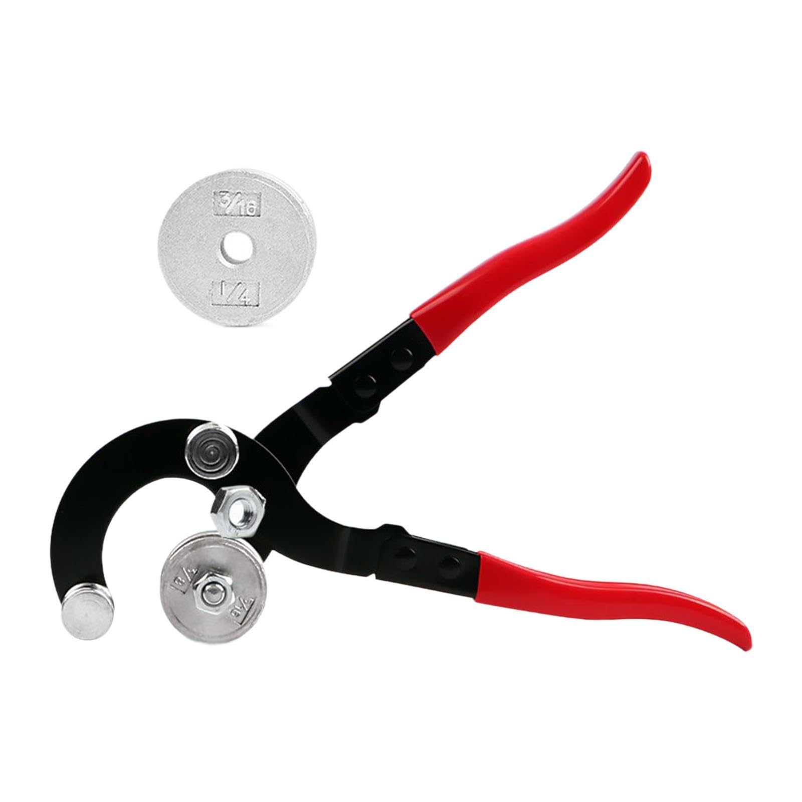 Besstuup Red Manual Tubing Bender 90 Degree For Automotive & Hvac, Handheld Pipe Bending Tool For Heating And Ventilation Systems
