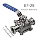 High Vacuum Quick Ball Valve KF-25 Stainless Steel Clamp With Lock Vacuum Ball Valve