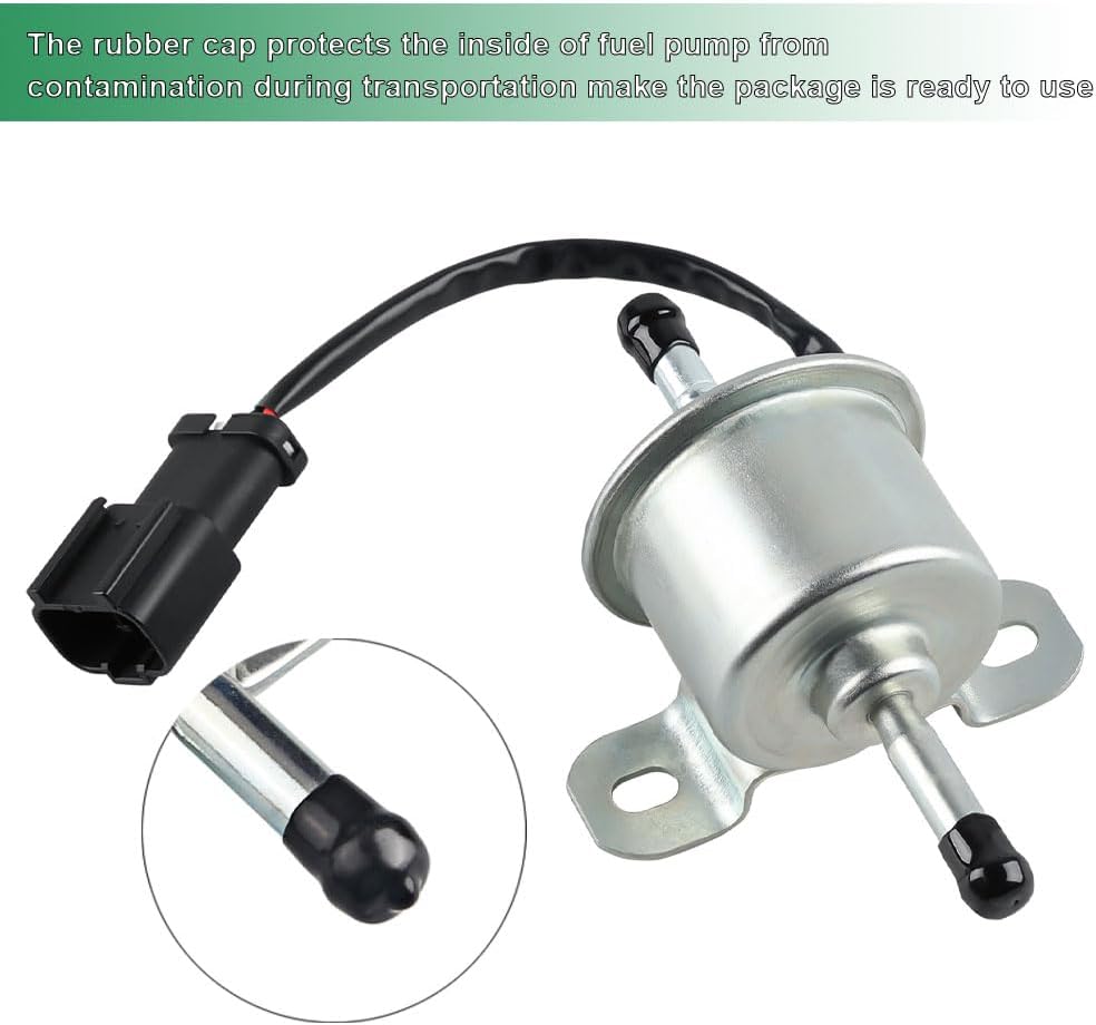 WATERWICH Fuel Pump Compatible with Kubota ZD18 ZD21 ZD28 BX23s ZD331 ZD221 ZD323 ZD326 BX2380 BX2200 BX2350 BX2360 BX2370 BX2660 BX25D BX25 BX24 BX24D