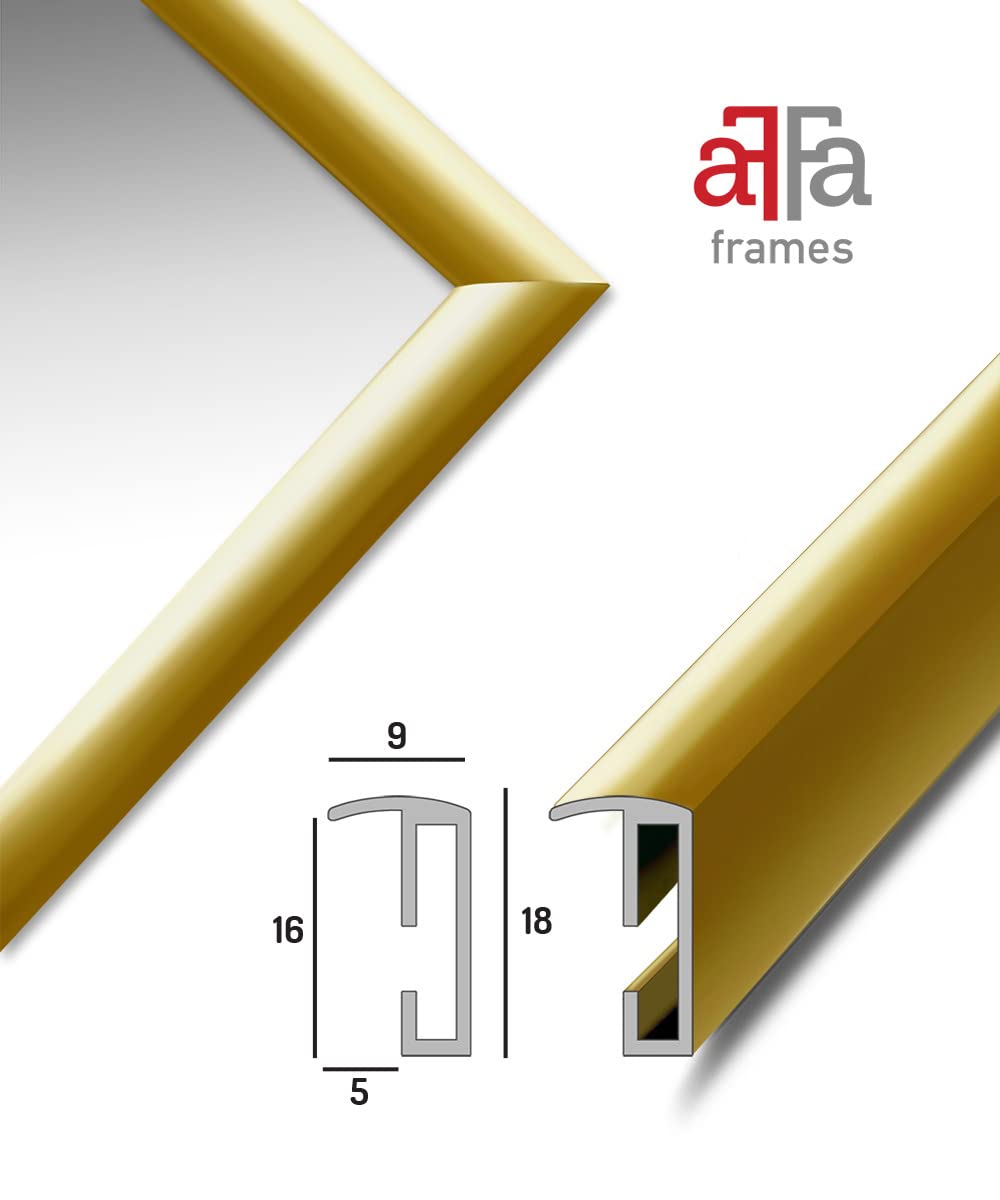 aFFa frames Plast Picture Frame Elegante Stijlvolle Classic Design Geschikt voor foto's Posters Diploma's Graad Certificaten 40x50 cm Kleur Wit