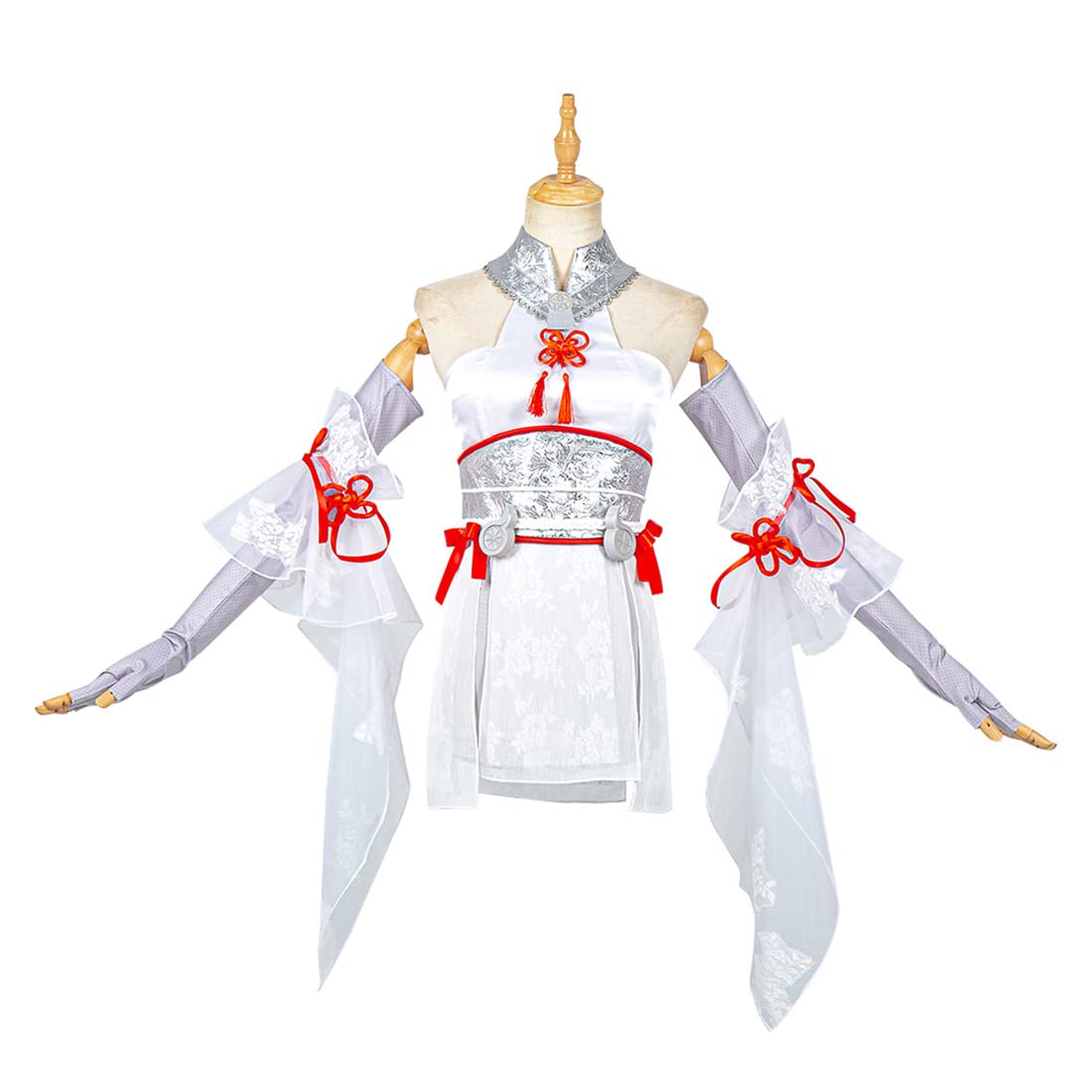 RAVPump Cosplay Costume, Naraka Bladepoint Cosplay - Tsuchimikado Kurumi Cosplay Outfit with Gloves