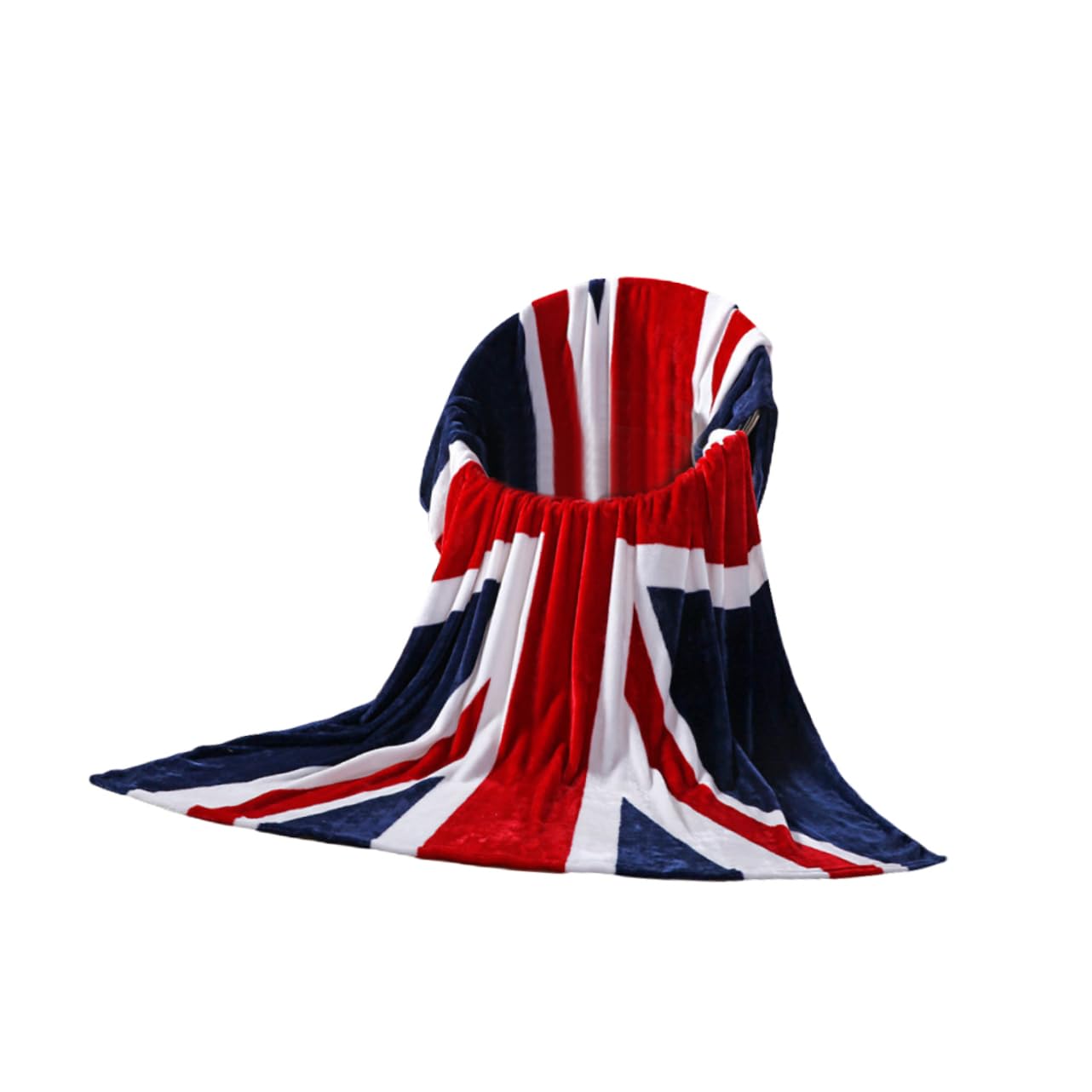 Couverture flanelle Union Jack 150x200 pour vos soirées cocooning canapé