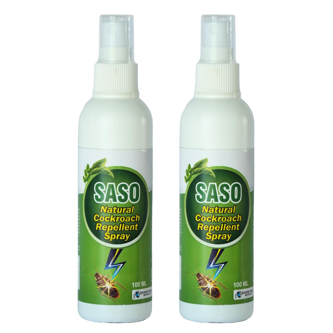 SASO Herbal Cockroach Repellent Spray | Pack of 2 |200ml |100% Natural & Chemical-Free | Safe for Home & Family | Long-Lasting Protection |-picture-19