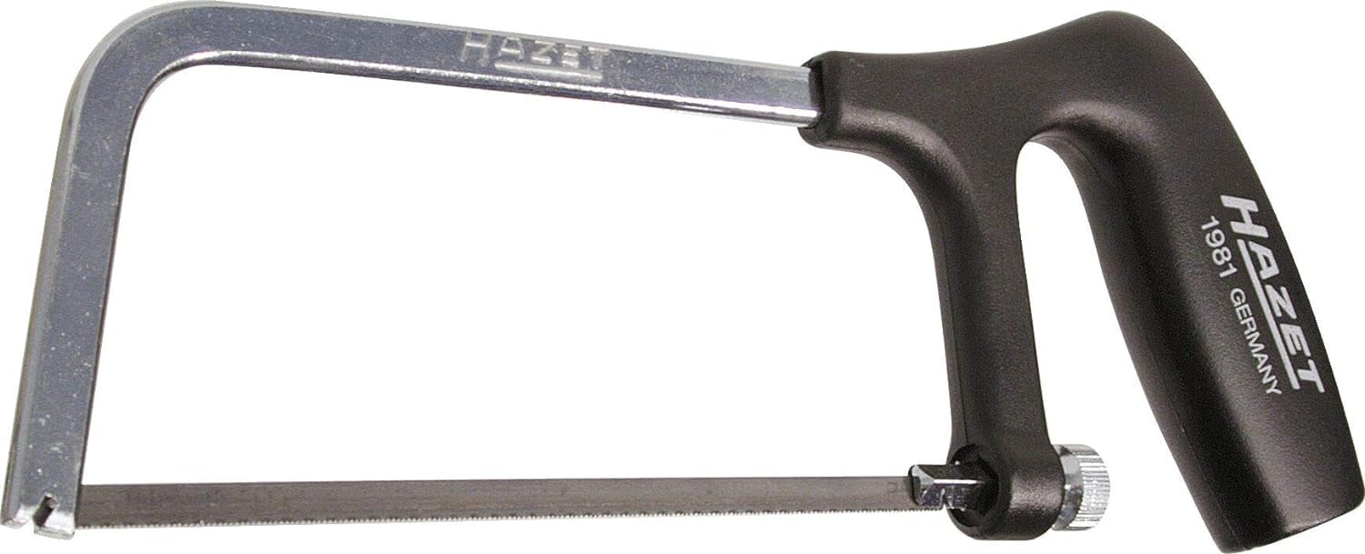Hazet 1981 Hacksaw, Chrome Steel Tool Saw Blade with Fiberglass Reinforced Plastic Handle, for Saw Blades: 150mm, Teeth/Inch: 32