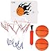 CYFIE 4 Pezzi Mini Canestro da Basket Set Include 1 Pezzi Mini Canestro con 2 Pezzi Sfere e 1 Pompa di Gonfiaggio per Bomboniere per Il Gioco di Pallacanestro da Ufficio