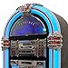 Arkrocket Taurus II Mid-Size Jukebox Vinyl Record Player Bluetooth USB SD CD Player Radio Retro Turntable Classic Jukebox (Taurus II - Black)